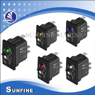 Rocker Switch 1LED, No Cover