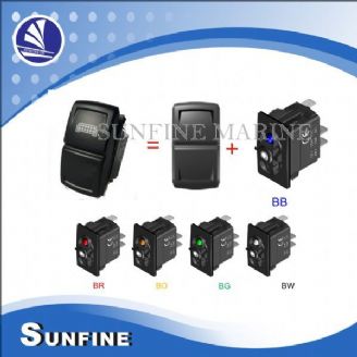 Rocker Switch 1 LED, BX Cover