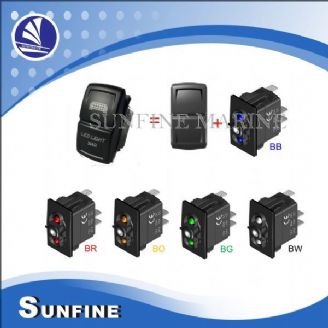 Rocker Switch 2LED,BX Cover