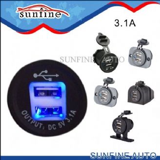 3.1A 2 port USB Socket