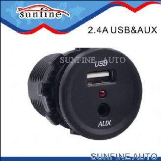 2.4A USB Socket&Aux