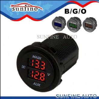 Dual Battery LED Voltmeter