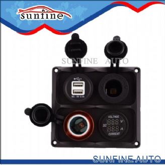 Four-Hole Socket Panel