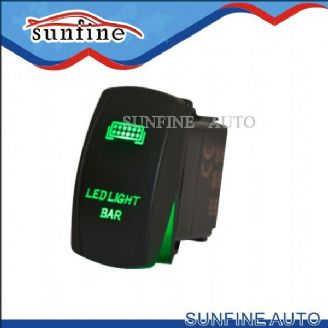 Rocker Switch 2LED with Cover,