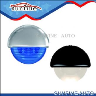 2.25" LED Half Round Courtesy 