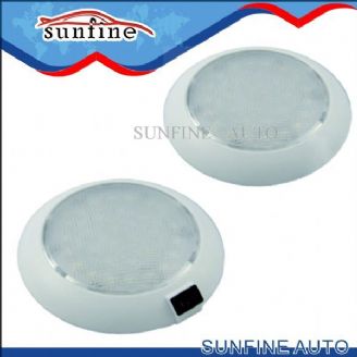 LED Dome Light White Plastic