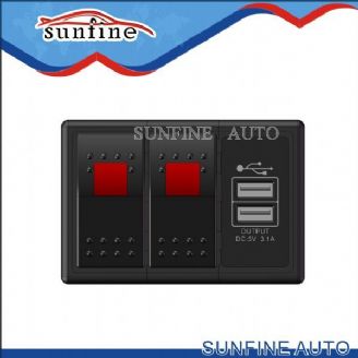 Switch/usb socket/mounting