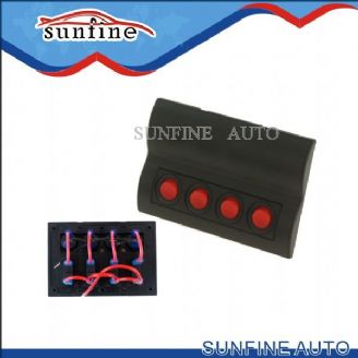 Round button switch panel