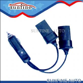 Cigarette Plug to 2*Socket