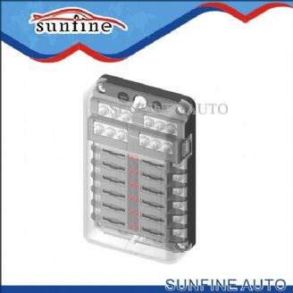 Fuse block with negative bar